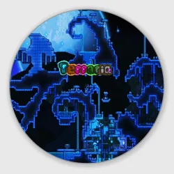 Круглый коврик для мышки Terraria