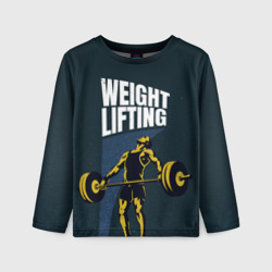 Детский лонгслив 3D Wheight lifting