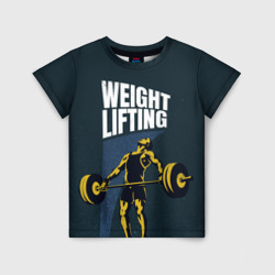 Детская футболка 3D Wheight lifting