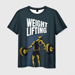 Мужская футболка 3D Wheight lifting