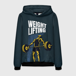 Мужская толстовка 3D Wheight lifting