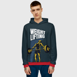 Мужская толстовка 3D Wheight lifting - фото 2