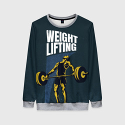 Женский свитшот 3D Wheight lifting