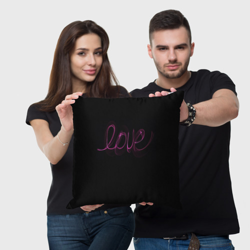 Подушка 3D Love надпись - фото 3