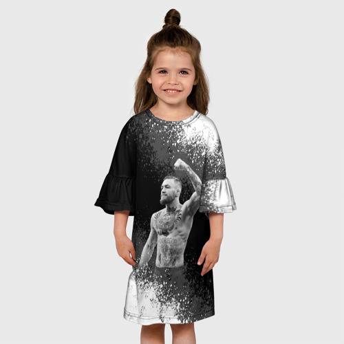 Детское платье 3D с принтом Conor McGregor | Конор МакГрегор (Z), вид сбоку #3