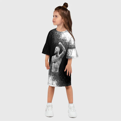 Детское платье 3D с принтом Conor McGregor | Конор МакГрегор (Z), фото на моделе #1