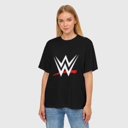 Женская футболка oversize 3D WWE - фото 2