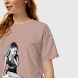 Женская футболка хлопок Oversize Ariana Grande - фото 2