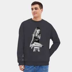 Мужской свитшот oversize без начеса хлопок Ariana Grande - фото 2