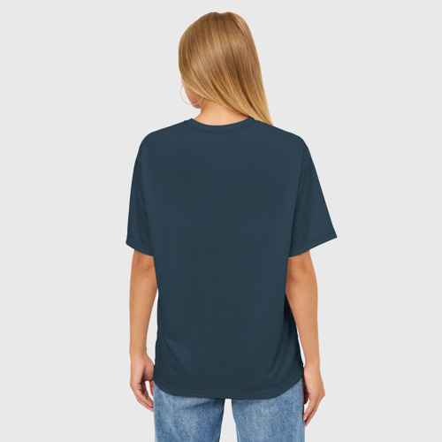 Женская футболка oversize 3D Тяжелая атлетика, цвет 3D печать - фото 4