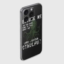 Чехол для iPhone 16 Pro Max силиконовый с защитой камеры Cthulhu - фото 2