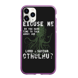 Чехол для iPhone 11 Pro Max матовый Cthulhu