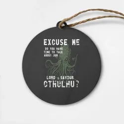 Деревянная игрушка круг Cthulhu