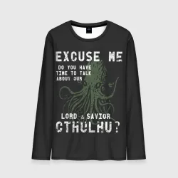 Мужской лонгслив 3D Cthulhu