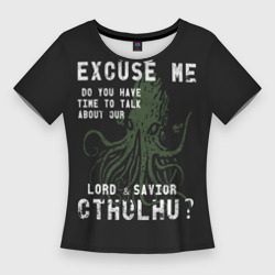 Женская футболка 3D Slim Cthulhu