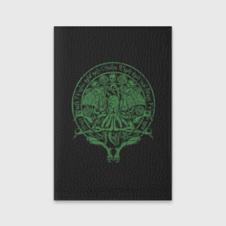 Обложка для паспорта матовая кожа Ктулху