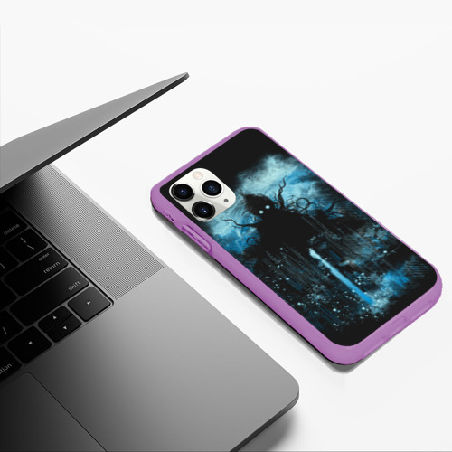 Чехол для iPhone 11 Pro Max матовый Ктулху, цвет фиолетовый - фото 5