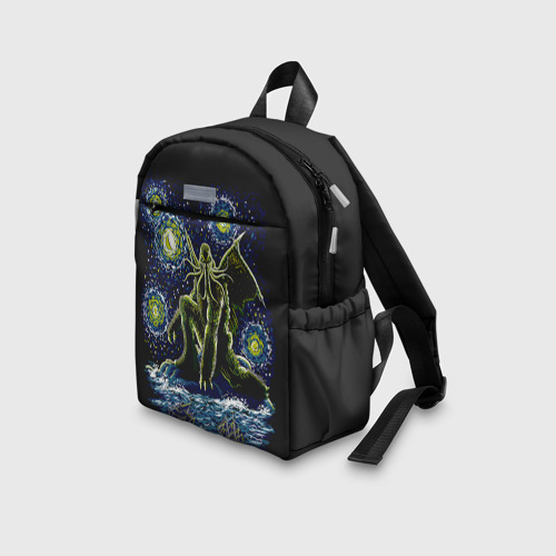 Детский рюкзак 3D с принтом Ктулху, вид сбоку #3