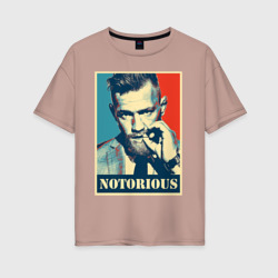 Notorious – Женская футболка хлопок Oversize с принтом купить со скидкой в -16%