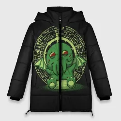 Женская зимняя куртка Oversize Ктулху