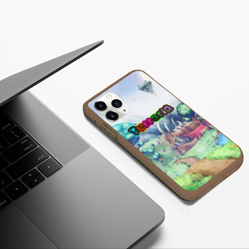 Чехол для iPhone 11 Pro Max матовый Terraria, цвет коричневый - фото 5