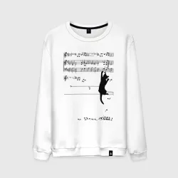 Мужской свитшот хлопок Music cat