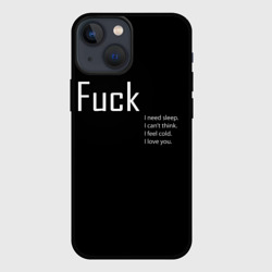 Чехол для iPhone 13 mini Fuck