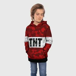 Детская толстовка 3D Minecraft TNT Майнкрафт ТНТ - фото 2