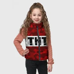 Детский жилет утепленный 3D Minecraft TNT Майнкрафт ТНТ - фото 3
