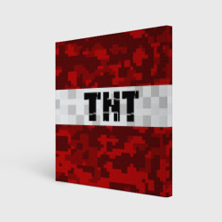 Холст квадратный Minecraft TNT Майнкрафт ТНТ