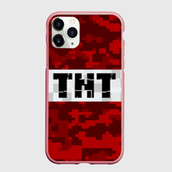 Чехол для iPhone 11 Pro Max матовый Minecraft TNT Майнкрафт ТНТ