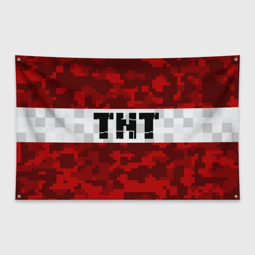 Флаг-баннер Minecraft TNT Майнкрафт ТНТ