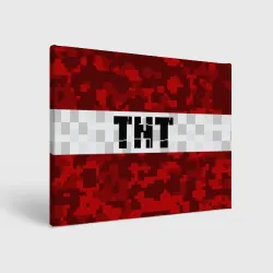 Холст прямоугольный Minecraft TNT Майнкрафт ТНТ