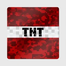 Магнит виниловый Квадрат Minecraft TNT Майнкрафт ТНТ