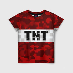 Детская футболка 3D Minecraft TNT Майнкрафт ТНТ