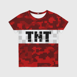 Детская футболка 3D Minecraft TNT Майнкрафт ТНТ