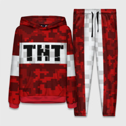 Женский костюм с толстовкой 3D Minecraft TNT Майнкрафт ТНТ