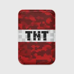 Картхолдер Magsafe магнитный Minecraft TNT Майнкрафт ТНТ