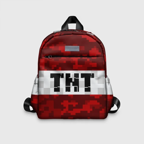 Детский рюкзак 3D Minecraft TNT Майнкрафт ТНТ