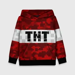 Детская толстовка 3D Minecraft TNT Майнкрафт ТНТ