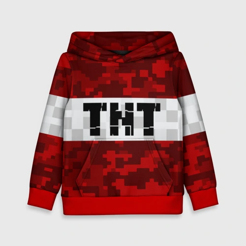Детская толстовка 3D Minecraft TNT Майнкрафт ТНТ