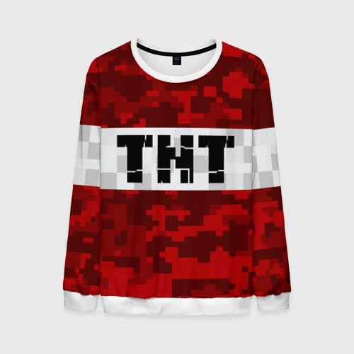 Мужской свитшот 3D Minecraft TNT Майнкрафт ТНТ