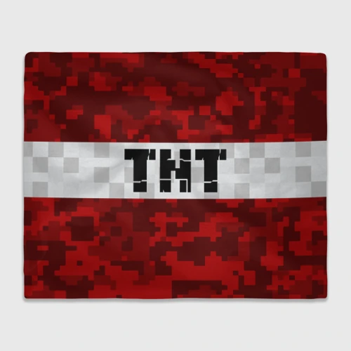 Плед 3D Minecraft TNT Майнкрафт ТНТ