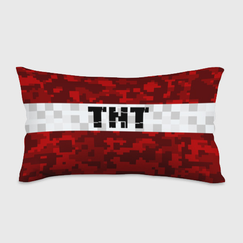 Подушка антистресс с принтом Minecraft TNT Майнкрафт ТНТ, вид спереди №1