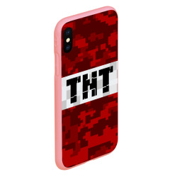 Чехол для iPhone XS Max матовый Minecraft TNT Майнкрафт ТНТ - фото 2