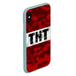 Чехол для iPhone XS Max матовый Minecraft TNT Майнкрафт ТНТ - фото 2