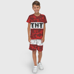 Детский костюм с шортами 3D Minecraft TNT Майнкрафт ТНТ - фото 2