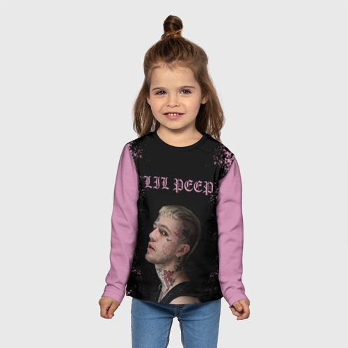 Детский лонгслив 3D LiL PEEP, цвет 3D печать - фото 5