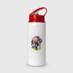 Бутылка для воды с трубочкой Undertale