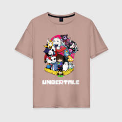 Женская футболка хлопок Oversize Undertale